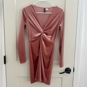 Pink Velvet Dress